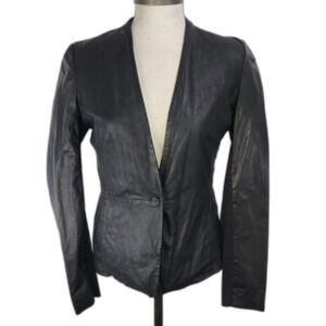 Muubaa London women's black leather jacket size 4